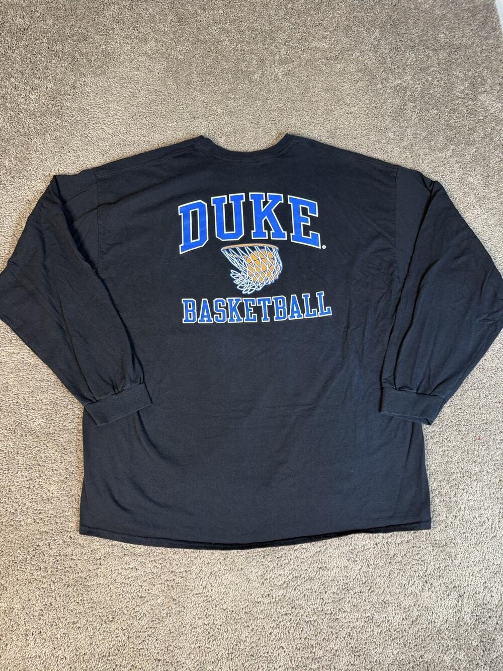 Duke Blue Devils Shirt Mens 3XL Black Basketball NCAA Gildan Team Apparel
